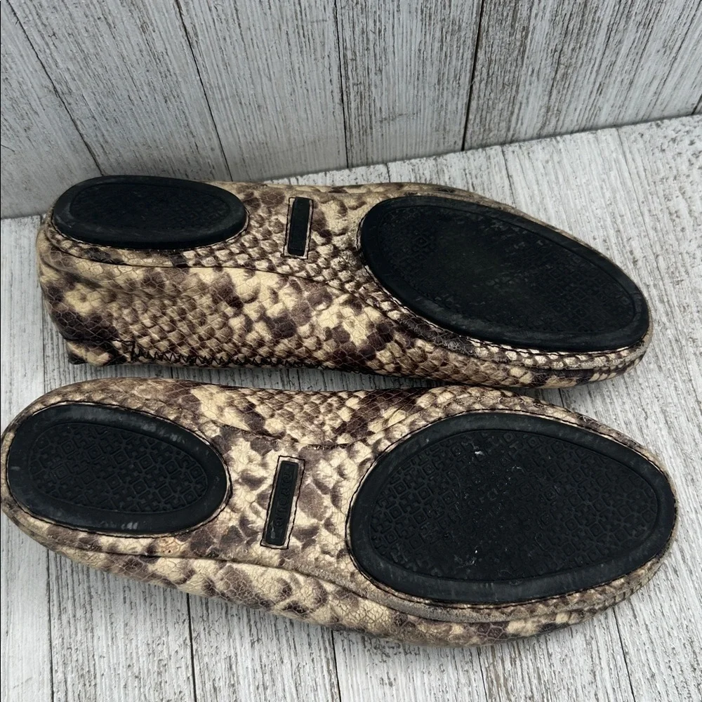 Tory Burch Snakeskin Pattern Minnie travel ballet flats